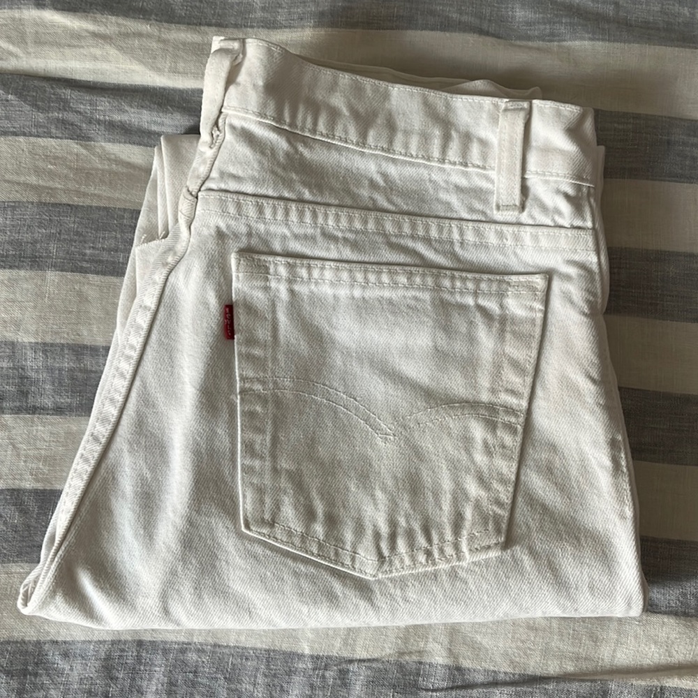 Levi’s Straight White Jeans